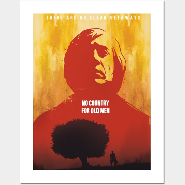 No Country for Old Men movie art inspired Wall Art by 2ToastDesign